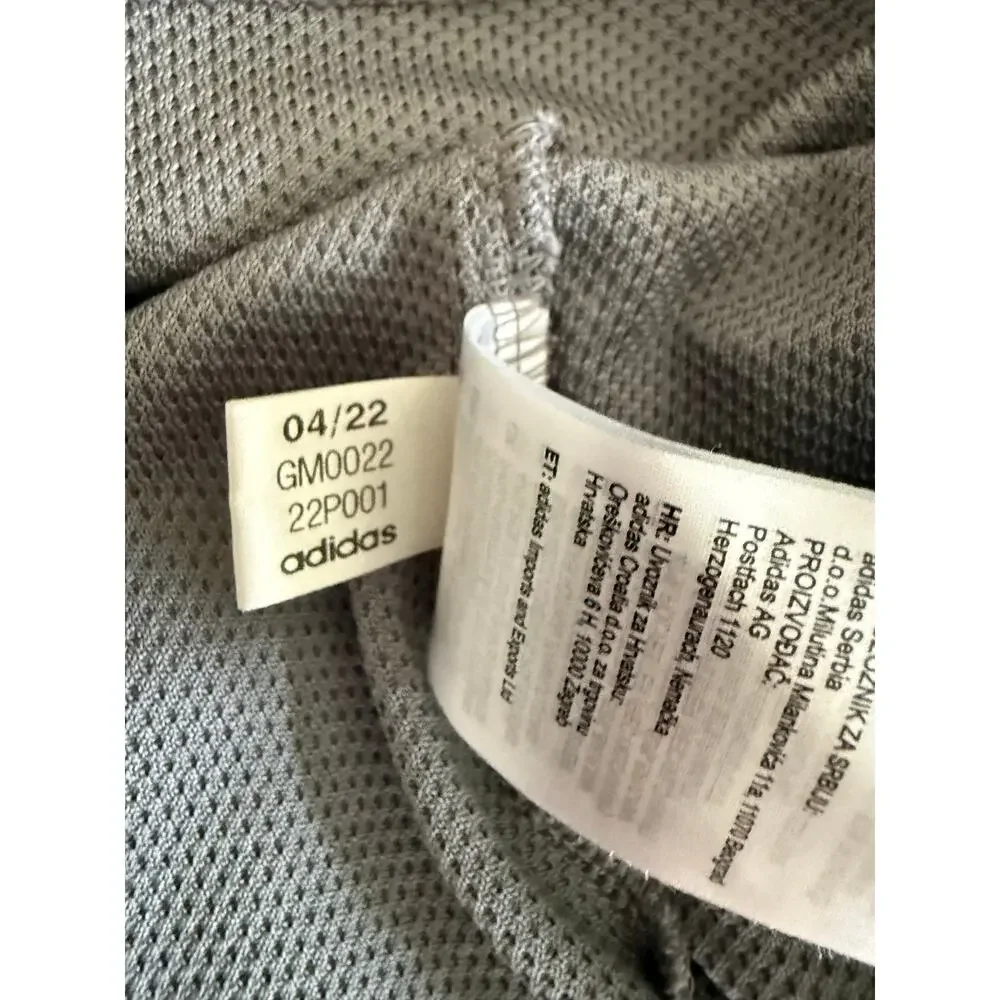 Adidas 3-Stripe 1/4 Zip Layering Men's Golf Pullover, Size Large, Gray